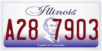IL license plate A287903
