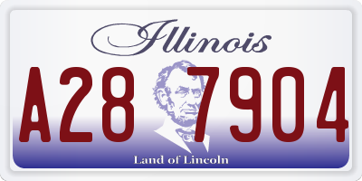 IL license plate A287904