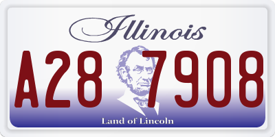 IL license plate A287908