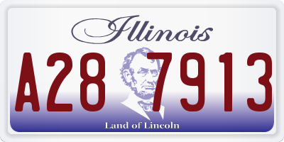 IL license plate A287913
