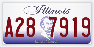 IL license plate A287919