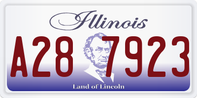 IL license plate A287923