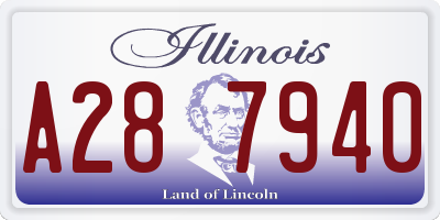IL license plate A287940