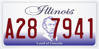 IL license plate A287941