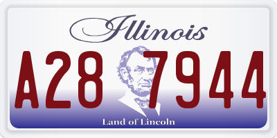 IL license plate A287944