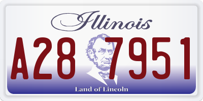IL license plate A287951