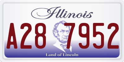 IL license plate A287952