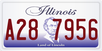IL license plate A287956