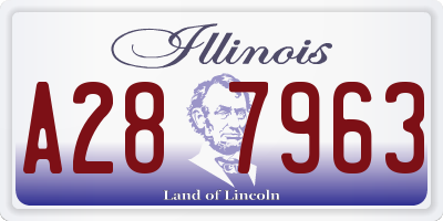 IL license plate A287963