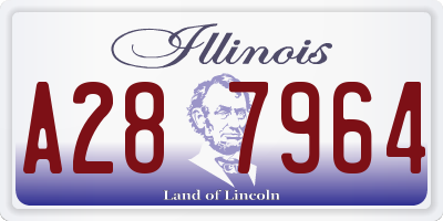 IL license plate A287964