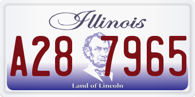 IL license plate A287965