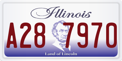 IL license plate A287970
