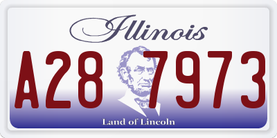IL license plate A287973