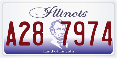 IL license plate A287974