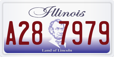 IL license plate A287979
