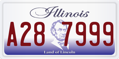 IL license plate A287999
