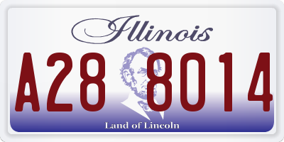 IL license plate A288014