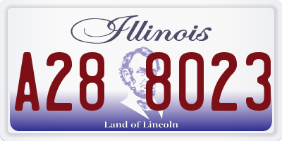 IL license plate A288023