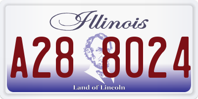 IL license plate A288024