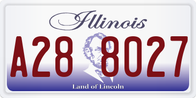 IL license plate A288027