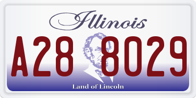 IL license plate A288029