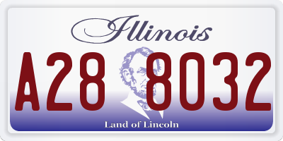 IL license plate A288032