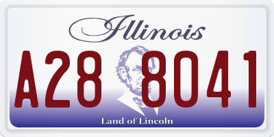 IL license plate A288041