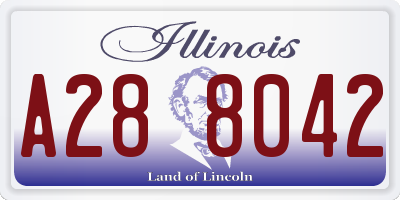 IL license plate A288042