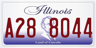 IL license plate A288044