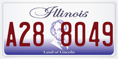 IL license plate A288049