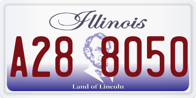 IL license plate A288050