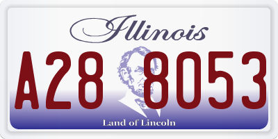 IL license plate A288053
