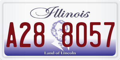 IL license plate A288057