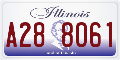 IL license plate A288061