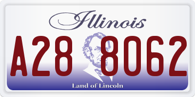 IL license plate A288062