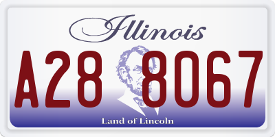 IL license plate A288067