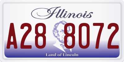 IL license plate A288072