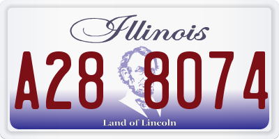 IL license plate A288074