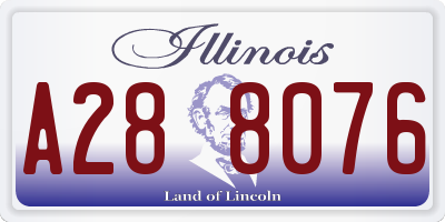 IL license plate A288076