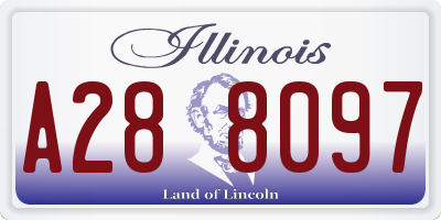 IL license plate A288097