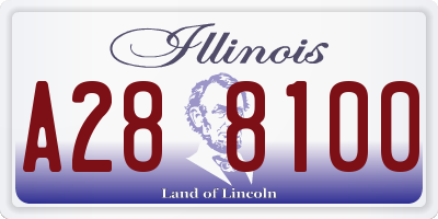IL license plate A288100