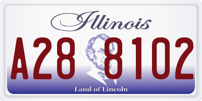 IL license plate A288102