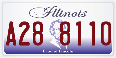 IL license plate A288110