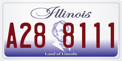 IL license plate A288111