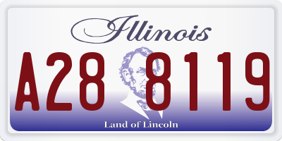 IL license plate A288119
