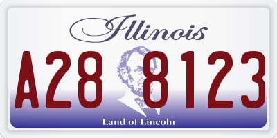 IL license plate A288123