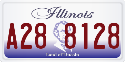 IL license plate A288128