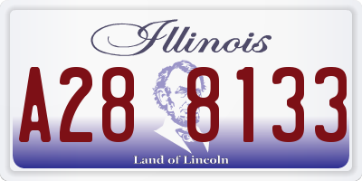 IL license plate A288133