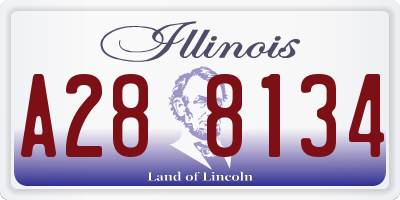 IL license plate A288134