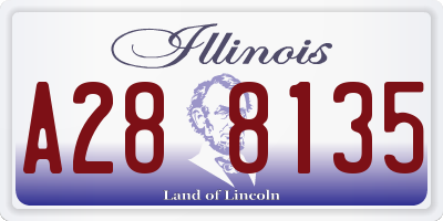 IL license plate A288135